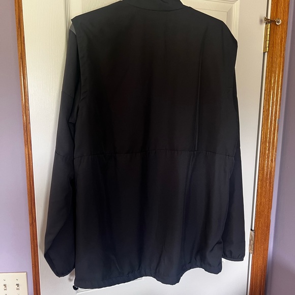 Nike Windbreaker Jacket Men’s Large Black Grey Lightweight Athletic GUC‎ - Picture 2 of 6